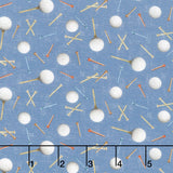 Tee Time! - Golf Balls and Tees Denim Yardage