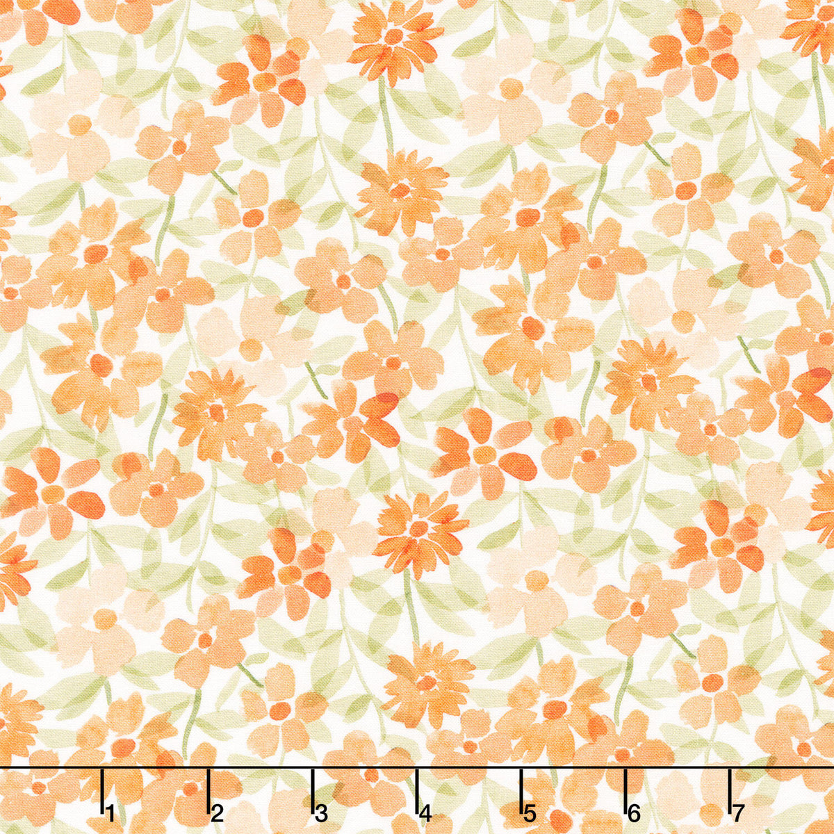 Secret Garden - Spring Floral White Yardage