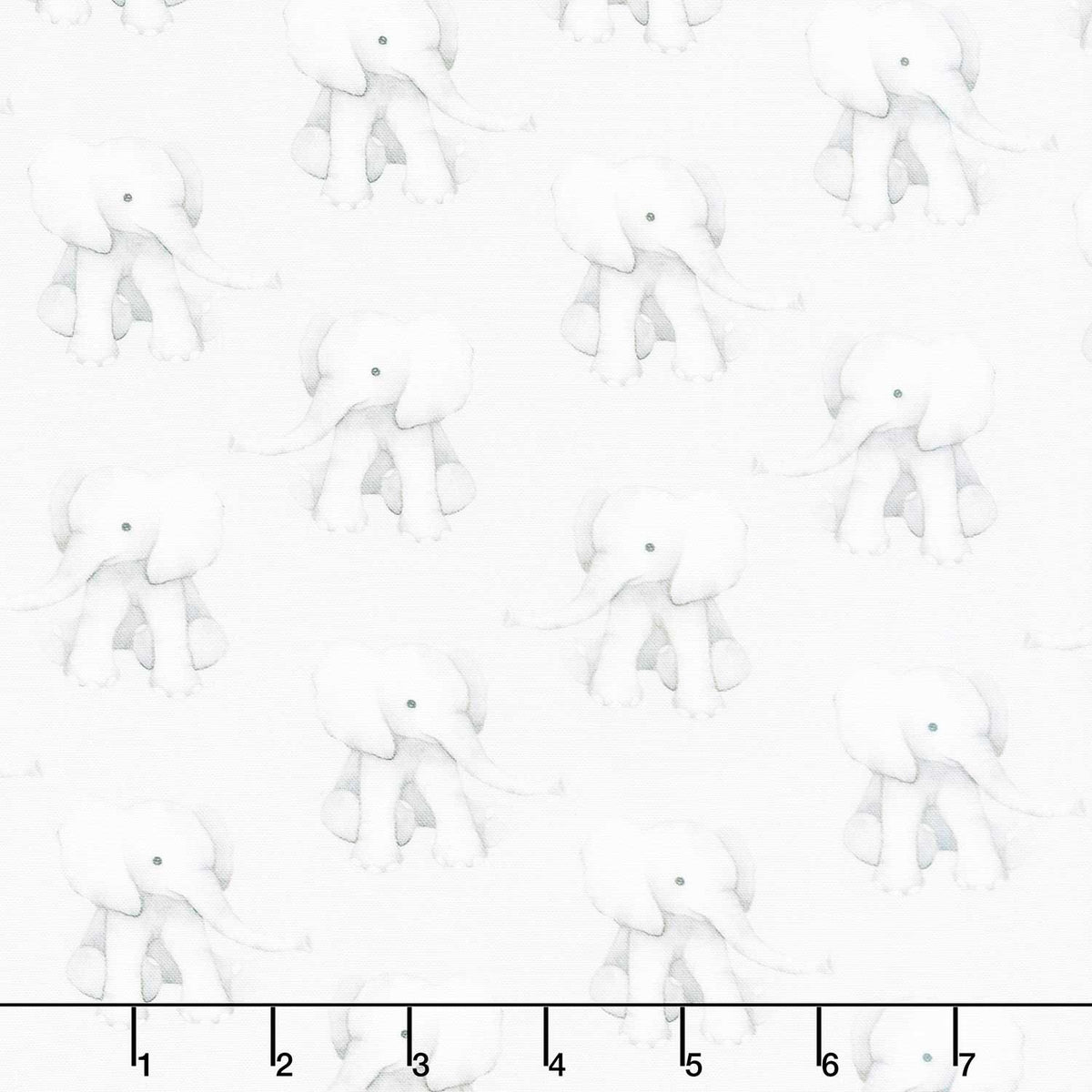 ABC's of Love - Elephantastic Ash Yardage
