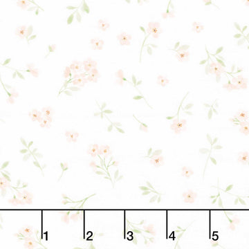 ABC's of Love - Petal Perfection White Yardage