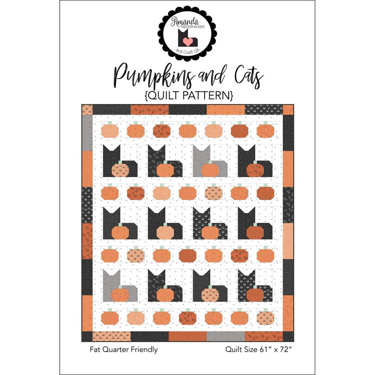 Pumpkins and Cats Quilt Pattern
