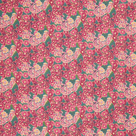 Flora & Felines - Dianthus Orange Yardage