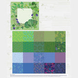 Garden Party - Blue Bunch Green Panel