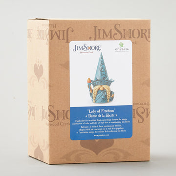 Jim Shore Heartwood Creek Lady of Freedom Gnome Figurine