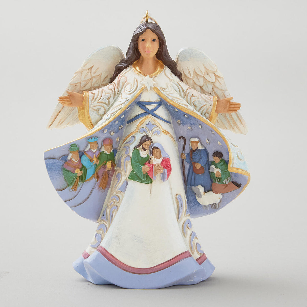 Jim Shore Heartwood Creek Angel Nativity Scene Coat Ornament