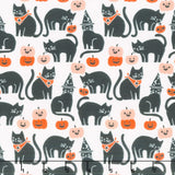 Sweet Treats - Cats Black Glow in the Dark Yardage