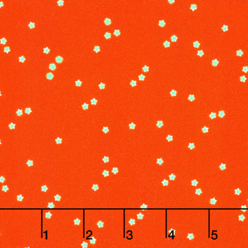 Sweet Treats - Stars Glow in the Dark Orange Glow in the Dark Yardage