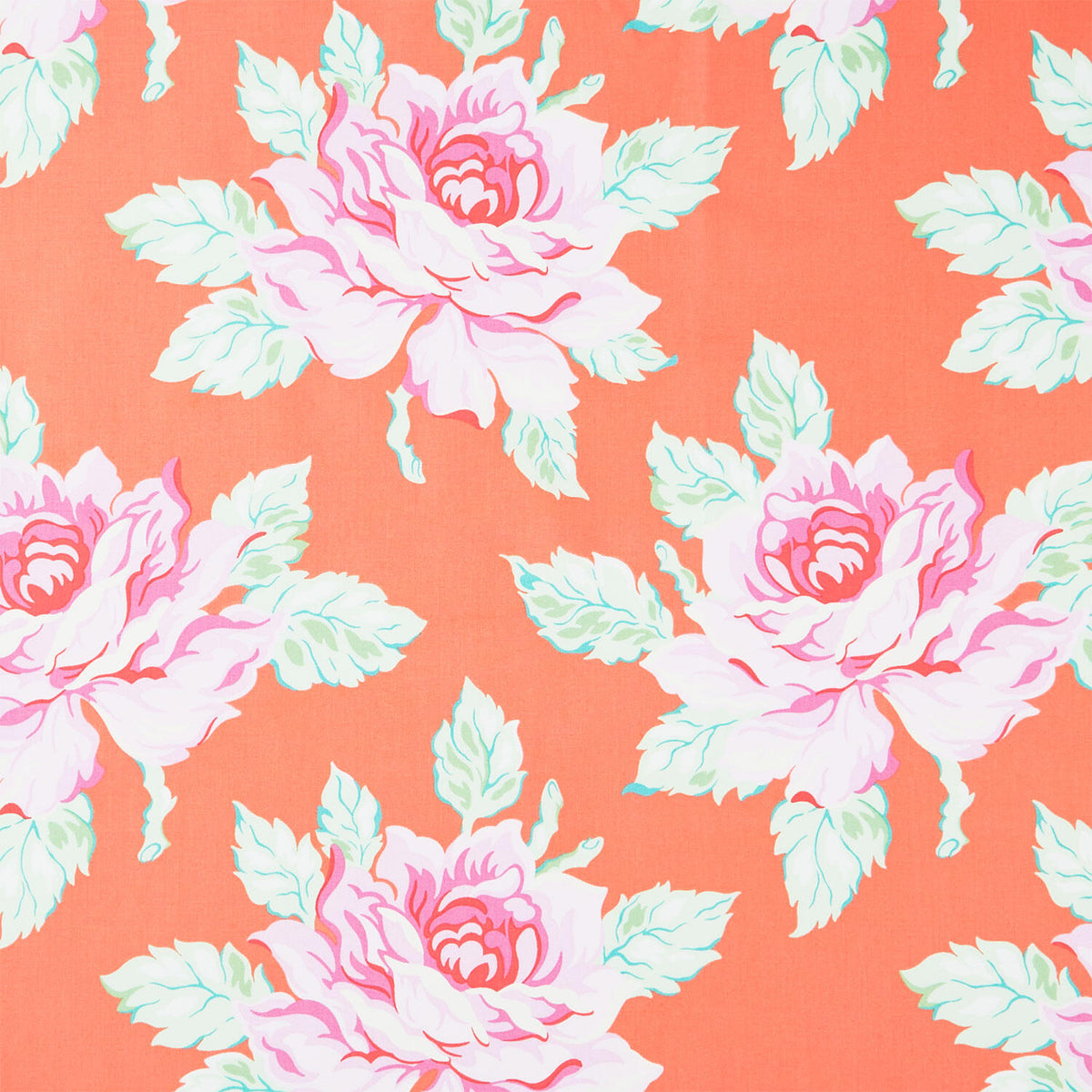 Daisy Crush - Hello Roses Coral Yardage