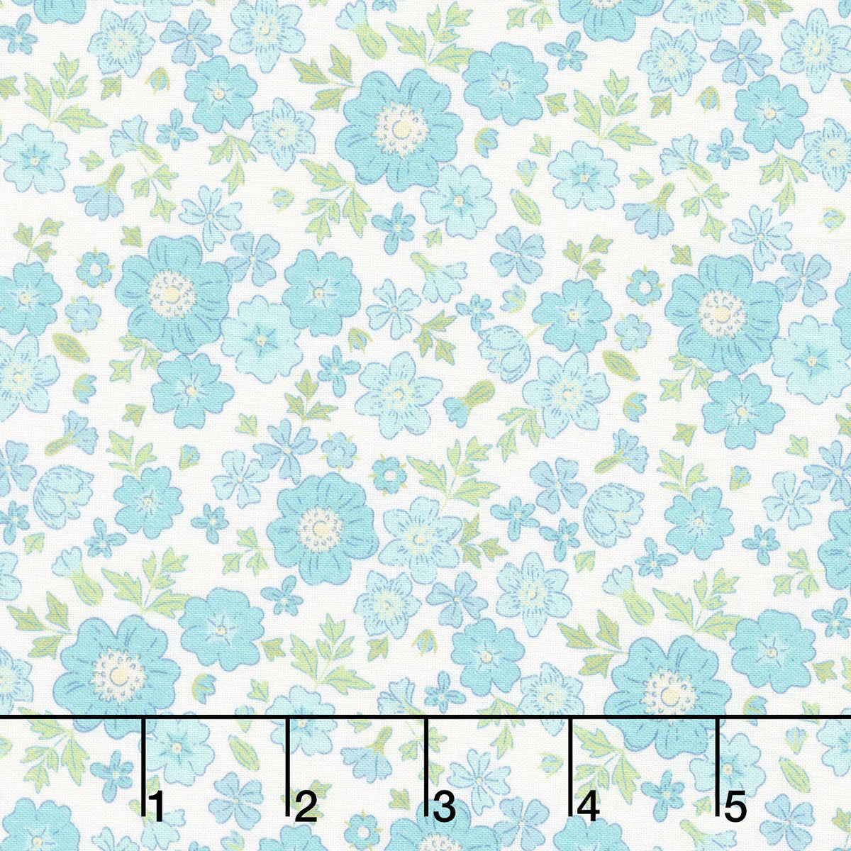 Floral Romance - Rosa Mint Yardage