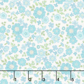 Floral Romance - Rosa Mint Yardage