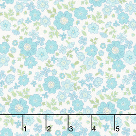 Floral Romance - Rosa Mint Yardage