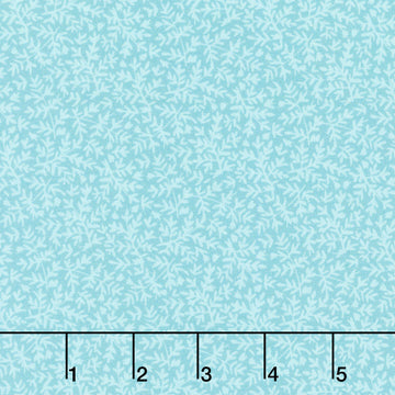 Floral Romance - Fronds Teal Yardage