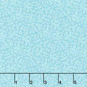 Floral Romance - Fronds Teal Yardage