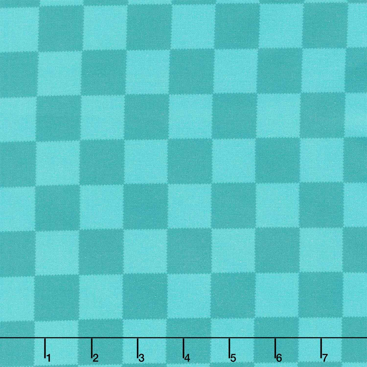 Bits and Bobs - Squares Teal Yardage