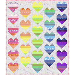 Floating Hearts Free Quilt Pattern