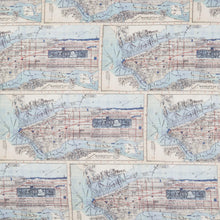 Eclectic Elements - Palette Indigo Map Yardage