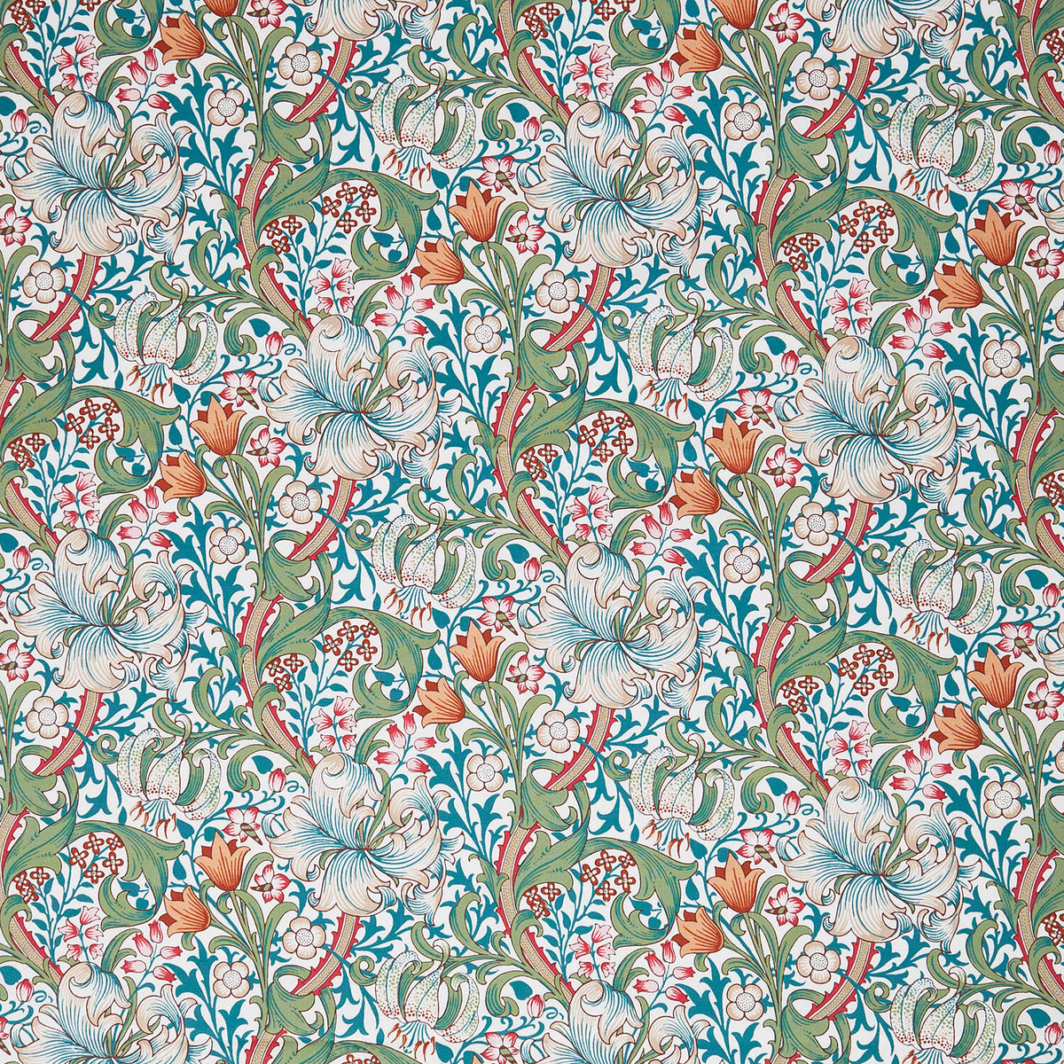 Bedford Park - Golden Lily Fuchsia Yardage