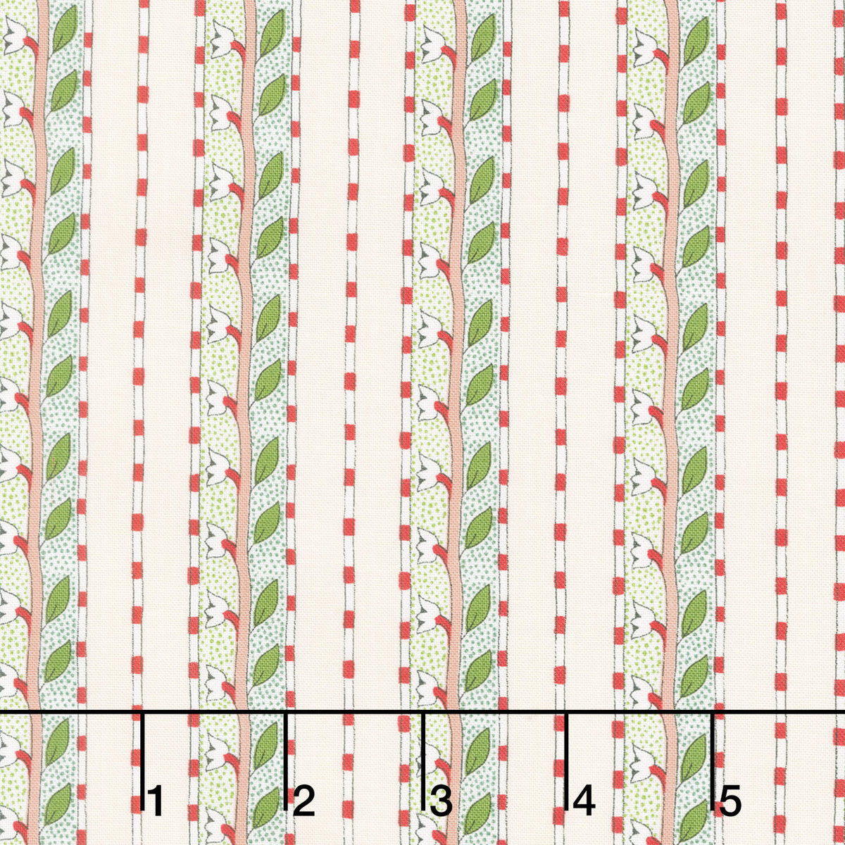 Bedford Park - Daffodil Stripe Ivory Yardage