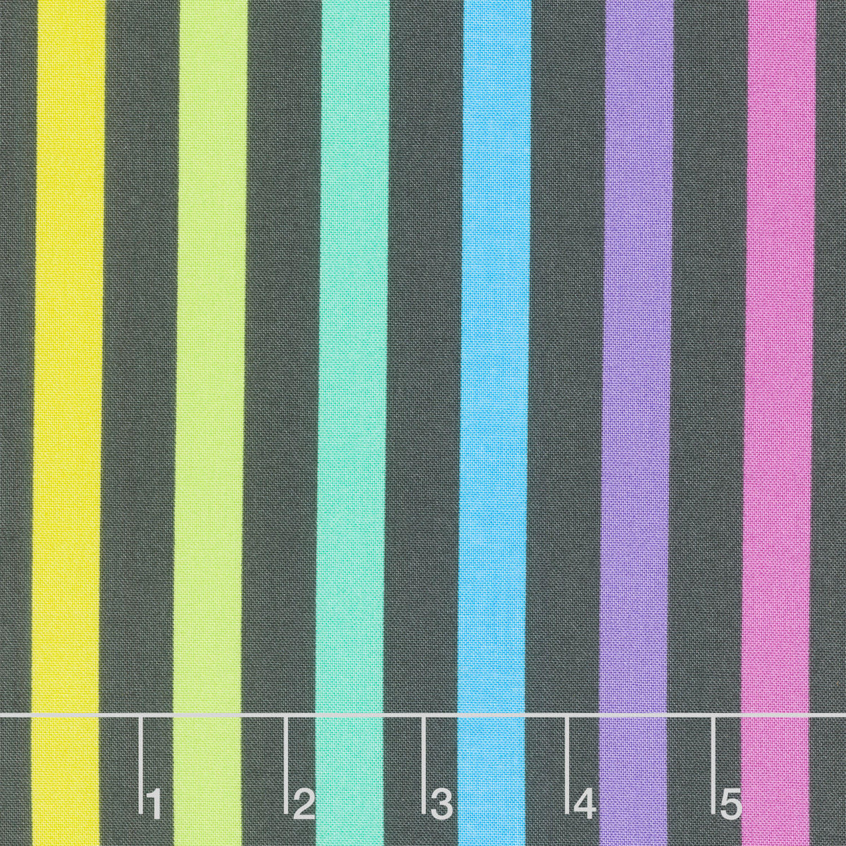 Graywork - True Colors Disco Stripe Carbon Yardage