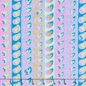 Kaffe Fassett: From the Archives - Paisley Stripe Lavender Yardage