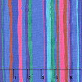 Kaffe Fassett Collective - February 2026 Echo Stripe Blue Yardage