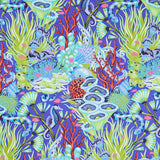 Floral Reef Collection - Reef What You Sew Marine Yardage