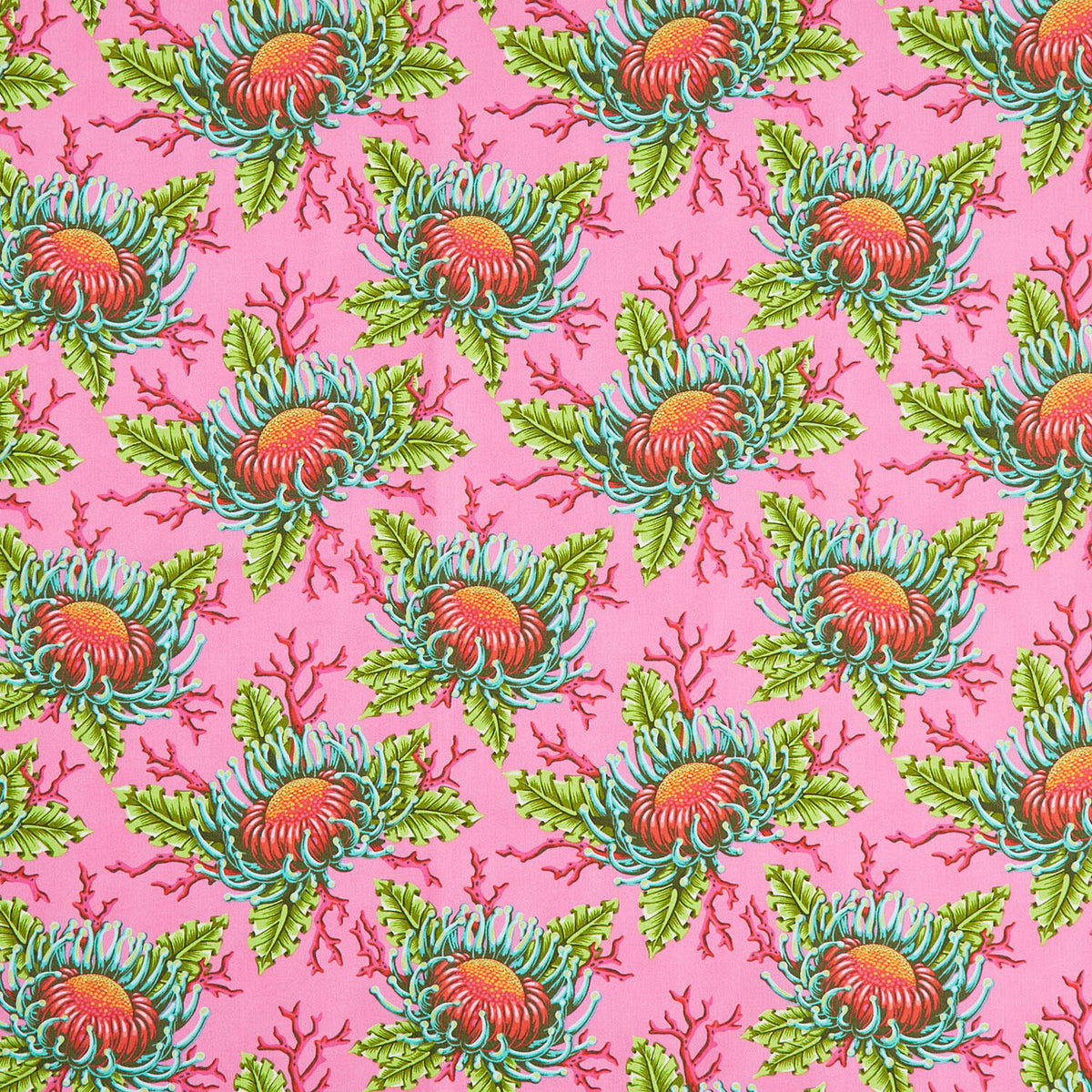 Floral Reef Collection - Friends and Anemones Coralline Yardage