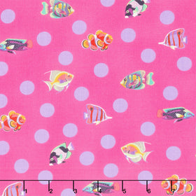 Floral Reef Collection - School Crossing Delphine Yardage