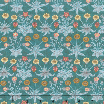 Lodden - Daisy Fields Teal Yardage