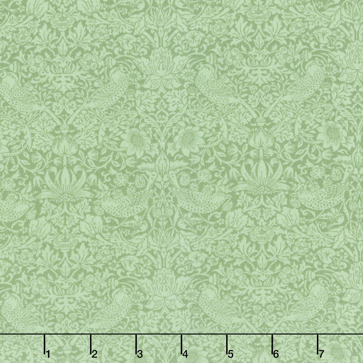 The Trellis Palette - Tonal Strawberry Thief Herball Yardage