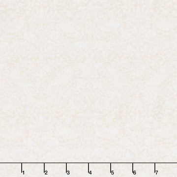 The Trellis Palette - Tonal Strawberry Thief Powdered Chalk Yardage
