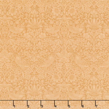 The Trellis Palette - Tonal Strawberry Thief Sussex Rush Yardage