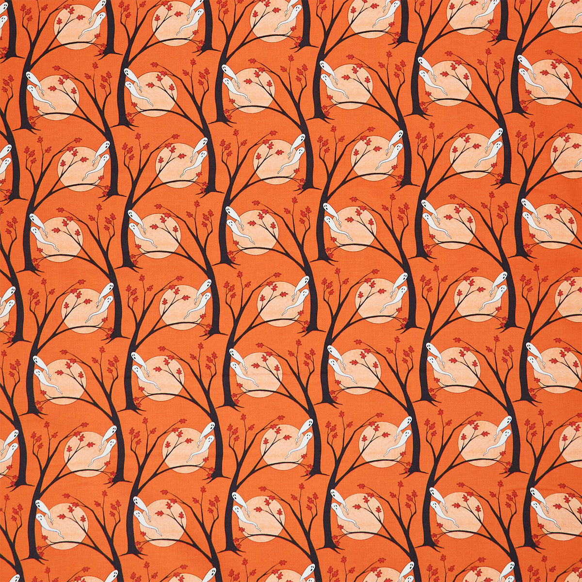Moonlit Mischief - Haunted Hallows Orange Yardage