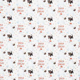 Moonlit Mischief - Trick or Treat White Yardage