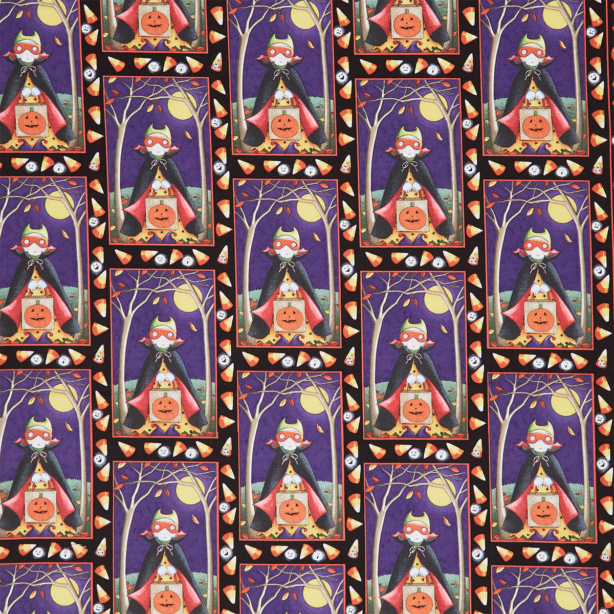 Moonlit Mischief - Halloween Trickster Multi Yardage