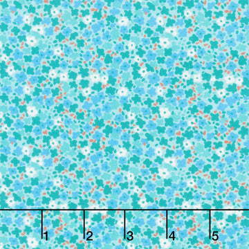 Petite Prints - Small Floral Mint Yardage