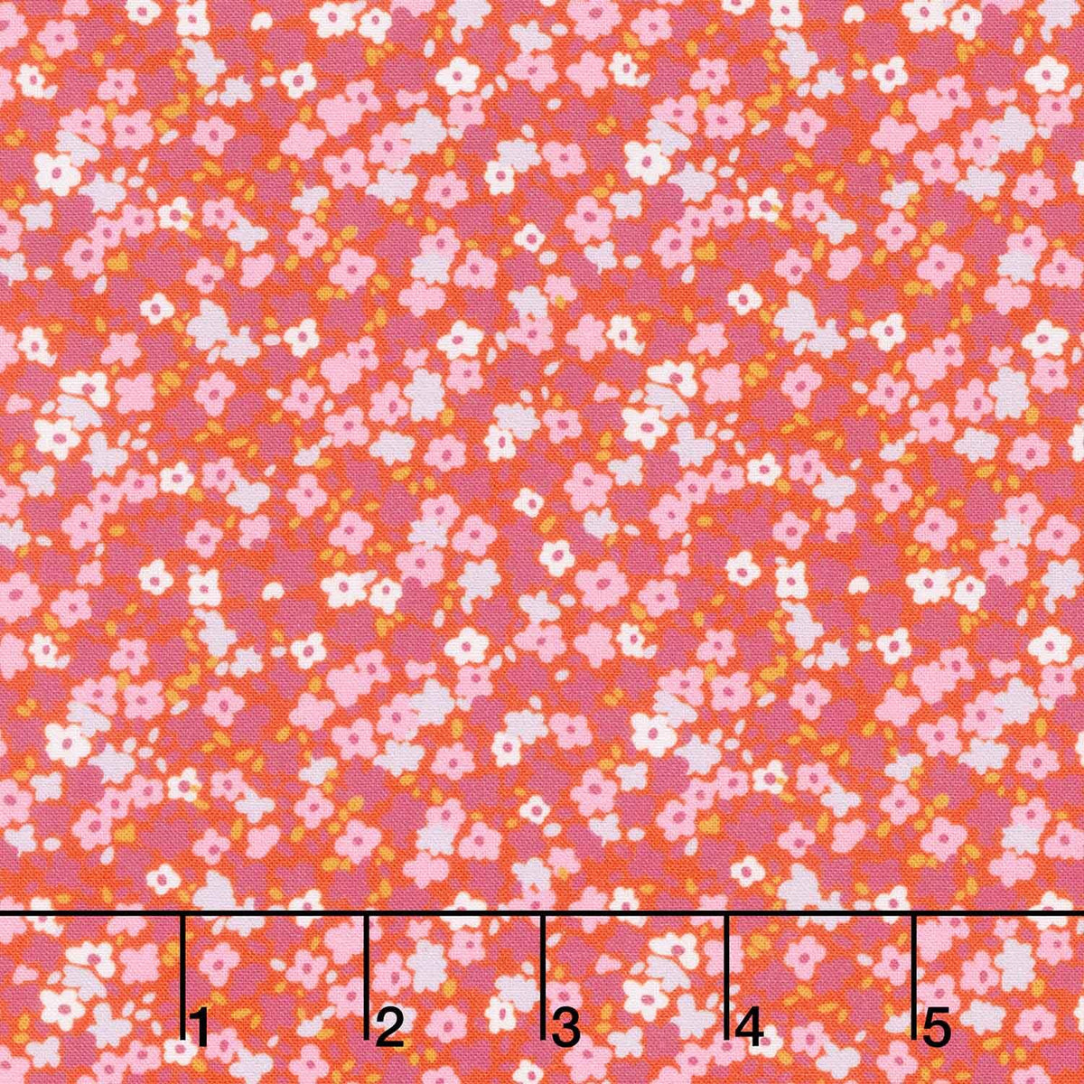 Petite Prints - Small Floral Watermelon Yardage