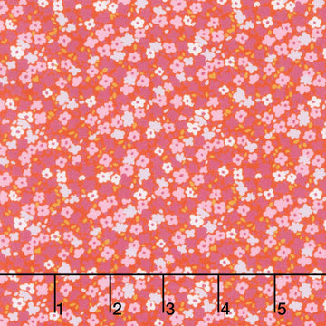 Petite Prints - Small Floral Watermelon Yardage