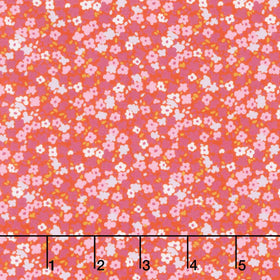 Petite Prints - Small Floral Watermelon Yardage