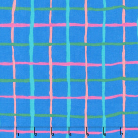 Kaffe Fassett Collective - August 2026 Grid Blue Yardage