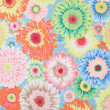 Kaffe Fassett Collective - August 2026 Gerbera Daisies Pastel Yardage