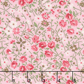 Cinnamon Stick - Med Floral Pink Yardage