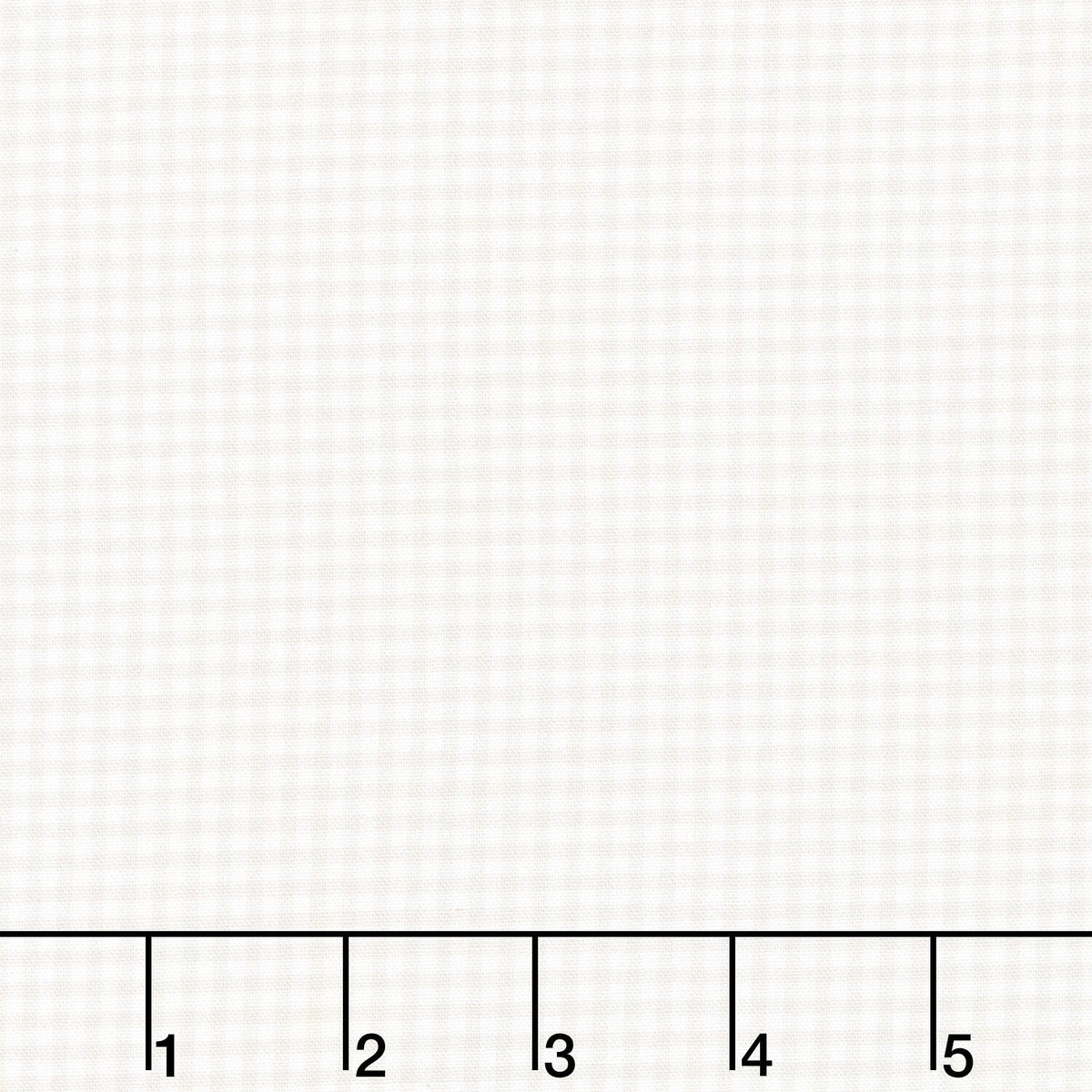 Cinnamon Stick - Tiny Check White on White Yardage