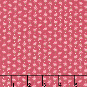 Cinnamon Stick - Small Roses Berry Yardage