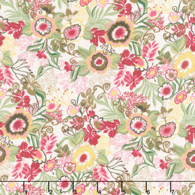 Cinnamon Stick - Large Floral Multi Yardage
