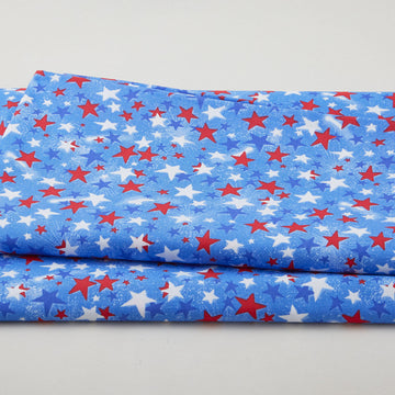 Star Power - Red Stars on Blue 108" Wide 3 Yard Cut