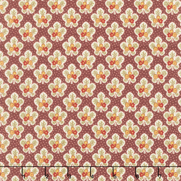Love Struck - Leafy Blossoms Plum Yardage