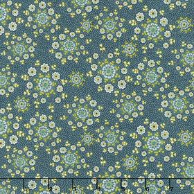 Love Struck - Daisy Wreaths Navy Yardage