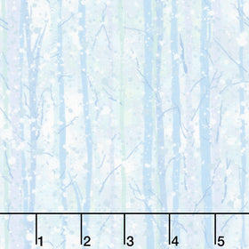 Beyond the Pines - Aspen Tree Texture Icy Blue Yardage