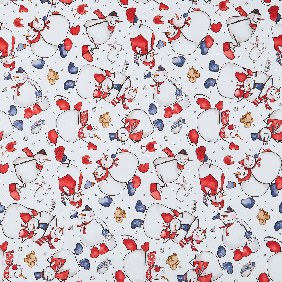 Snow Folks - Tossed Snowmen Multi Yardage